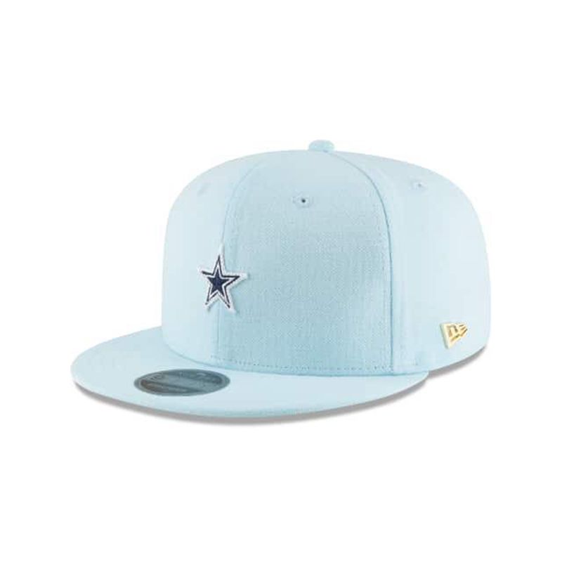 NFL Dallas Cowboys Micro Stitch 9Fifty Snapback (HSE4846) - Blue New Era Caps